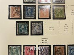 Us Stamp Collection On Scott Pages In The Album Classics All Pictured