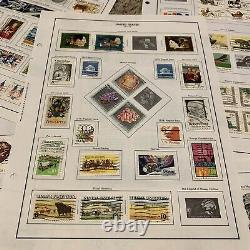 Us Stamp Lot On Nearly Complete Album Pages Great Gift