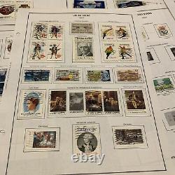 Us Stamp Lot On Nearly Complete Album Pages Great Gift