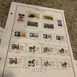 Us Stamp Lot On Nearly Complete Album Pages Great Gift