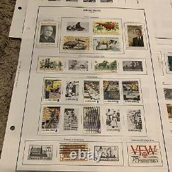 Us Stamp Lot On Nearly Complete Album Pages Great Gift