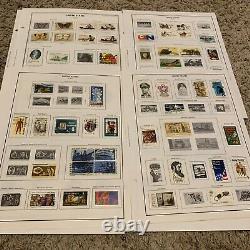 Us Stamp Lot On Nearly Complete Album Pages Great Gift