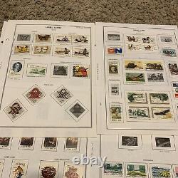 Us Stamp Lot On Nearly Complete Album Pages Great Gift