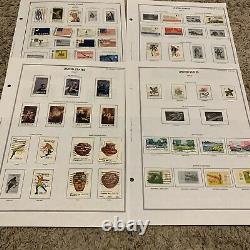 Us Stamp Lot On Nearly Complete Album Pages Great Gift