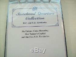 Us Statehood Quarters Collection Volume 1 & Volume 2 Albums Stamps Coins