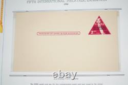 Us Stationery Collection Of 60+ Covers & 60 Postcards All Mint Stored In Album
