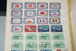 Us & Worldwide Collection Of 1,050+ Stamps Mint & Used Stored In Stock Book