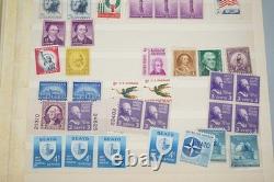 Us & Worldwide Collection Of 1,050+ Stamps Mint & Used Stored In Stock Book