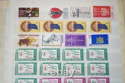 Us & Worldwide Collection Of 1,050+ Stamps Mint & Used Stored In Stock Book