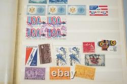 Us & Worldwide Collection Of 1,050+ Stamps Mint & Used Stored In Stock Book