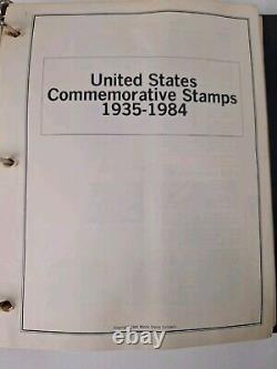 Us stamp album collection lot, 75-1st Day Issue, Commemorative 98% Complete 35-84