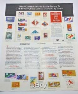 Ussr 1967-1991 Soviet Union Commemorative Stamp Album Russia Complete Collection