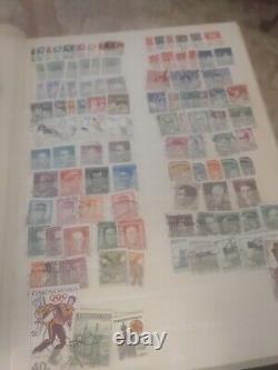 VINTAGE Stamp Collection in Huge Senf Album Enormous Catalogue Value! 1800s Fwd