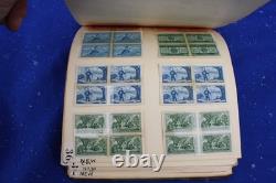 VINTAGE Stamp collection US States City's Europe NATO Naval AIR 1950s album LOOK