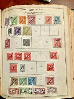 VINTAGE Supreme Global Stamp Album Collection hundreds of used stamps