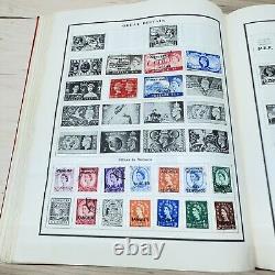 VTG World Stamp Album Pre 1950 Scott Pub Collection Book Over 1000+ Stamps