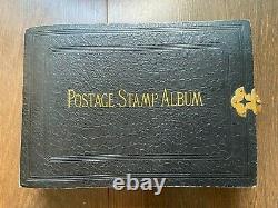 Valuable Worldwide Stamp Collection in Battered Old Lincoln Album Classics