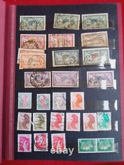 +++ Value Vtg France Old Stamp Album Stockbook Collection Sower Sage Merson Bob