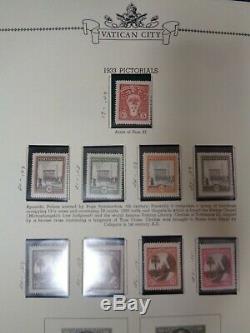 Vatican City Minkus Specialty 3 ring stamp album collection 1929-89 mint used