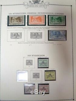 Vatican City Minkus Specialty 3 ring stamp album collection 1929-89 mint used