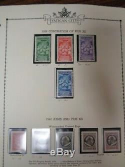 Vatican City Minkus Specialty 3 ring stamp album collection 1929-89 mint used