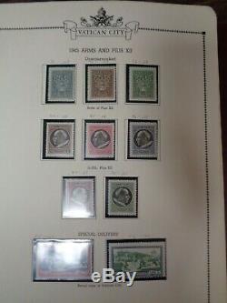 Vatican City Minkus Specialty 3 ring stamp album collection 1929-89 mint used