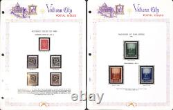 Vatican City Stamp Collection In White Ace Album, 1929-1954, Loaded Mint Sets
