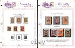 Vatican City Stamp Collection In White Ace Album, 1929-1954, Loaded Mint Sets