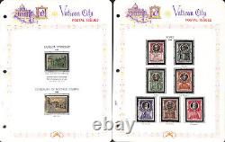 Vatican City Stamp Collection In White Ace Album, 1929-1954, Loaded Mint Sets