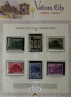 Vatican Mint Stamp Collection in White Ace Album