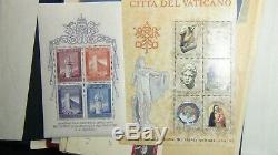 Vatican stamp collection in Lighthouse hingeless album withest. 900 or so MNH