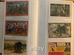 Vintage 180 Postcard Collection Album Early 1900s WWII WWI Posted Stamps