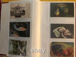 Vintage 180 Postcard Collection Album Early 1900s WWII WWI Posted Stamps