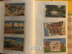 Vintage 180 Postcard Collection Album Early 1900s WWII WWI Posted Stamps