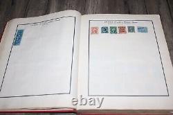 Vintage 1920's Scott's Stamp Album UNITED STATES & WORLDWIDE with 100's of stamps