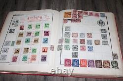 Vintage 1920's Scott's Stamp Album UNITED STATES & WORLDWIDE with 100's of stamps