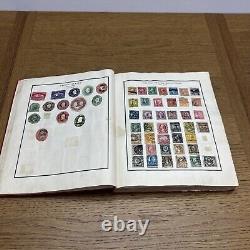 Vintage 1930 MODERN POSTAGE STAMP ALBUM Over 1,100 + Stamps