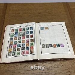 Vintage 1930 MODERN POSTAGE STAMP ALBUM Over 1,100 + Stamps