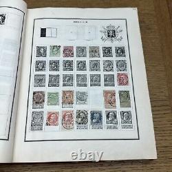 Vintage 1930 MODERN POSTAGE STAMP ALBUM Over 1,100 + Stamps