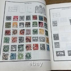 Vintage 1930 MODERN POSTAGE STAMP ALBUM Over 1,100 + Stamps