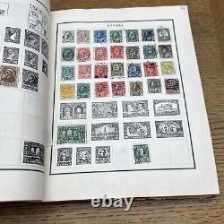 Vintage 1930 MODERN POSTAGE STAMP ALBUM Over 1,100 + Stamps