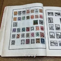 Vintage 1930 MODERN POSTAGE STAMP ALBUM Over 1,100 + Stamps