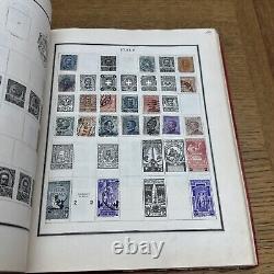 Vintage 1930 MODERN POSTAGE STAMP ALBUM Over 1,100 + Stamps