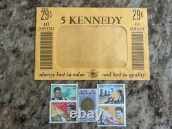 Vintage 1946 Scott Stamp Albums Estate Lot 1200+ Count US Canada World JFK Pack