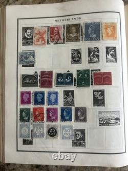 Vintage 1946 Scott Stamp Albums Estate Lot 1200+ Count US Canada World JFK Pack