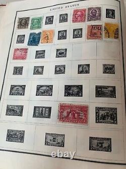 Vintage 1949 Modern Postage Stamp Album 330 Pages 525 Stamps Countries A-Z