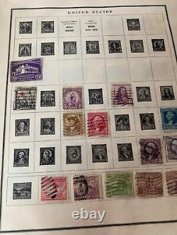 Vintage 1949 Modern Postage Stamp Album 330 Pages 525 Stamps Countries A-Z