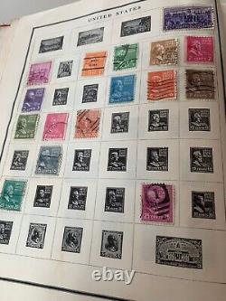 Vintage 1949 Modern Postage Stamp Album 330 Pages 525 Stamps Countries A-Z