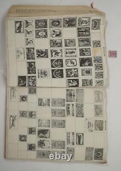 Vintage 1950s World Stamp Album with some Stamps