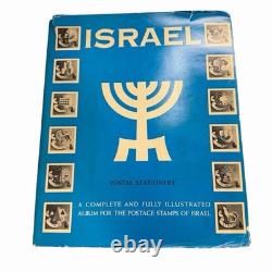 Vintage 1959 Israel Stamp Collection Album Minkus Publications New York Rare Set